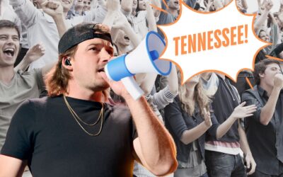 PICS: Morgan Wallen Sits Courtside at Vols Basketball Game